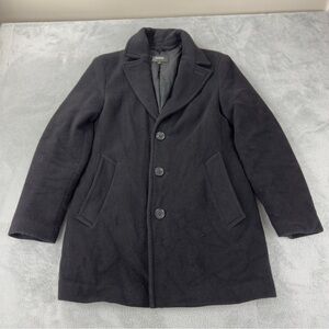 Mackage Men's Size Medium/38 EU Black Wool & Cashmere Blend Dillon Coat Winter